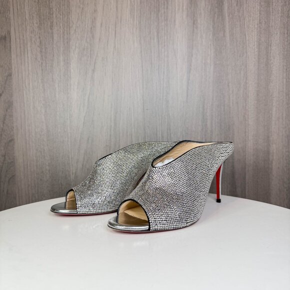 Louboutin Ice Bear Swarovski strass mules - Picture 2 of 11
